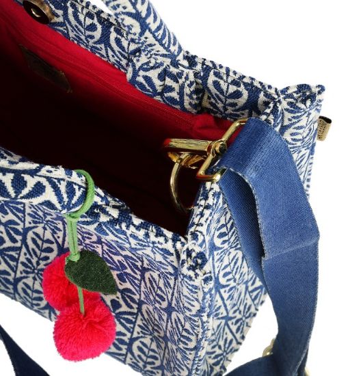 Immagine di Borsa Artebene Ikat blu