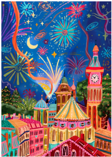 Immagine di Puzzle Pieces and Peace Firework light