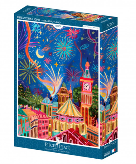 Immagine di Puzzle Pieces and Peace Firework light