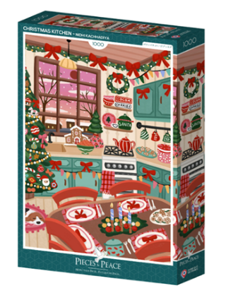 Immagine di Puzzle Pieces and peace Christmas Kitchen