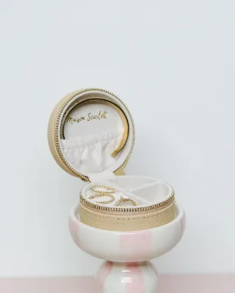 Immagine di Portagioie Yvonne Maison Scarlett Beige similpelle