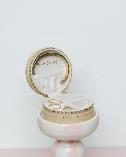 Immagine di Portagioie Yvonne Maison Scarlett Beige similpelle