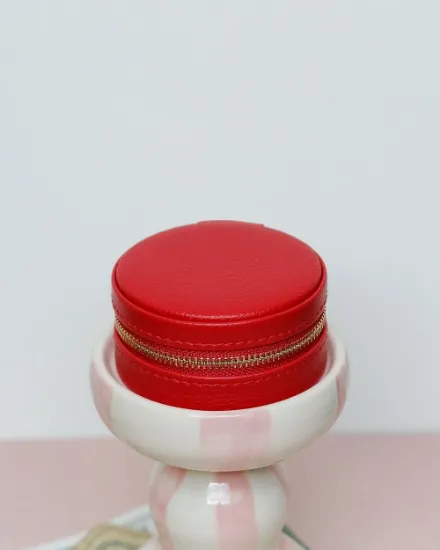 Immagine di Portagioie Yvonne Maison Scarlett rosso similpelle