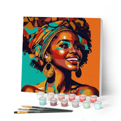 Immagine di Figured'art Reine Africaine Pop Art