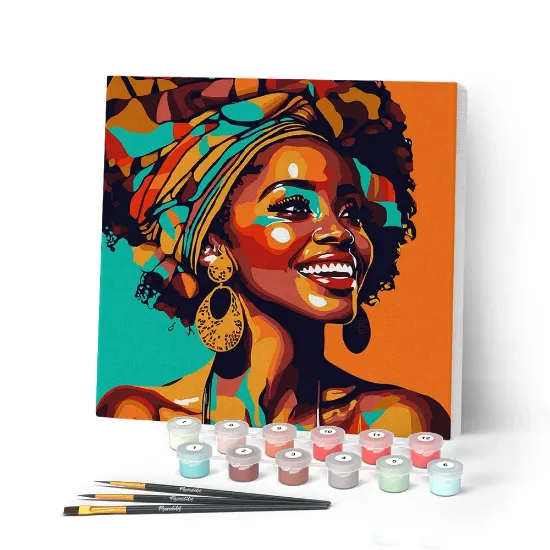 Immagine di Figured'art Reine Africaine Pop Art